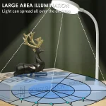 USB Plug-in Portable LED Desk Lamp - 3 Color Stepless Dimming Eye Protection Bedroom Bedside Table Light 4
