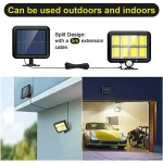 160LED Solar Light Split Wall Lamp Waterproof Outdoor Wall Emergency Street Security Solar Lamp for Garden Decoration 4