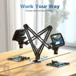 Hayve Microscope Arm Stand，Adjustable Metal Bracket Coin Microscope Mount  Compatible with DM4 DM9 MS1 MS3 5