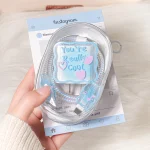 6PCS Charging Cable Travel Storage Case For iPhone 20W 18W Love Heart Charger Head Protective Cover Organizer Winder Accessories 3