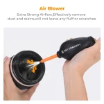 K&F CONCEPT Camera Lens Cleaning Kit with Camera Blower Glasses Wipes Cloth Cleaning Liquid Cleaning Pen for Camera Lens Phone 3