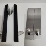 Stainless Steel Over Glass Door Shower Door Back Shower S-Shape Towel Hooks Bathroom Bathrobe Hanger Holder Rack 6