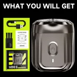 ENCHEN Mini6 2-Direction Flex Heads Electirc Shaver 100% Waterproof Up to 60-Min OF Cordless Shaving With Magnetic Cutter Head 6