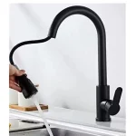 Black  Kitchen Faucet Pull Out Brushed Nickle Stainless Steel Kitchen Mixed Tap Kitchen Sink Tap 4