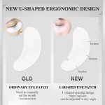 50/100PCS U Shape Eyelash Pads Grafted Lash Hydrogels Gel Patches Under Eye Pads for Eyelash Extension Tips Sticker Makeup Tools 2