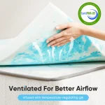 JHK 2 Inch Gel Memory Foam Mattress Topper Full Size Cooling Mattress Soft and Breathable Bed Topper School Bedroom Furniture 3