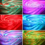 Starry Sky Galaxy Lamp Projector LED Night Light Remote Control Sound Active 5V USB Charging 7 Modes for Kids Room Party Decor 5