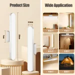 LED Table Lamp Magnetic Hanging USB Rechargeable Desk Lamp 3 Color Reading Light Dimmable Cabinet Closet Wardrobe Night Light 6