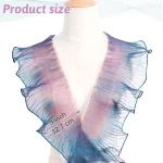 2Yards Embroidery Ruffled Pleated Lace Fabric Trim Gradient Organza Border for Dress Party  DIY Sewing Decoration 3