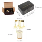 Hot Rotating Candle Stick Holder Candlestick Home Decoration Hallowmas Christmas Gift Party Room Decor Carousel Candle Stand 5