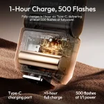 Ulanzi SL03 Mini Camera Flash Speedlite for Canon R5 Fuji X-T30 X-T5 Sony ZV-E10 Nikon Panasonic Olympus Pentax Most SLR Cameras 6