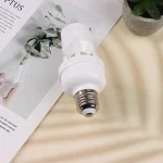 AC85-265V Socket Converter with 360 Degrees PIR Human Induction Motion Sensor LED E27 Lamp Base Intelligent Adjustable Switch 4