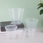 Home Garden Round Planter Pot Orchid Nursery Container Planter Container Transparent Orchid Container Round Starting Pot 4