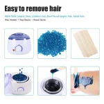 200ml Hair Removal Tool Smart Warmer Wax Heater Hands Feet Epilator Depilatory Skin Care Paraffin Wax Machine Kit+Wax Beans 2