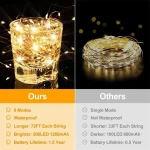 Solar Powered Fairy Lights 7M 12M 22M 32M Outdoor Waterproof LED String Lights 8 Modes for Garden Patio Tree Decor 2