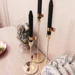 3Pcs/Set Chinese Style Metal Candle Holders Simple Golden Wedding Decoration Bar Party Living Room Decor Home Decor Candlestick 2