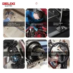 DELIXI ELECTRIC Allen Key Set，Allen Hex Wrench Screwdriver Set With Sleev Universal Torque Long Metric,for Motorcycles, Bicycles 4