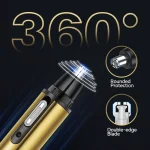 4-in-1 professional beauty kit, USB rechargeable nose and ear clipper, beard and eyebrow shaver 3