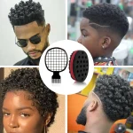 2pcs Afro Twist hair comb sponge for men and women's curly hair sponge brush for hairdressers and personal curly hair styling 4
