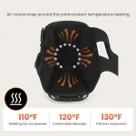 Cordless Knee Massager with Heat and Vibration, Portable Knee Massager with Large LED Screen, Adjustable Temperature, Comfort Pe 4