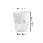 5/10Pcs Self Watering Plastic Flower Pot Double Layer Hydroponics Plants Bonsai Pot Vases Succulent Potted Home Office Decor 5