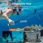 FANGTUOSI Underwater Buoyancy bar Diving Extendable Selfie Stick Tripod For Gopro Insta360 DJI OSMO Action Camera Accessories 4