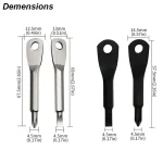 Portable Phillips Slotted Screwdriver Set Key Ring Keychain Mini Pocket Keyring Cross Screw Driver Repair Tool Gadget EDC Small 2