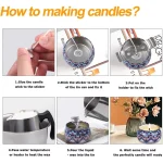 1 Set Candle Making Kit Pouring Pot Candle Making Supplies Tools Kit Diy Handmade Wax Candles with Wax Melting Hot Plate 3