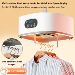 Portable Clothes Dryer Folded Electric Clothing Dryer Multifunctional Intelligent Timed Warm Laundry Dryer with Remote Control 5