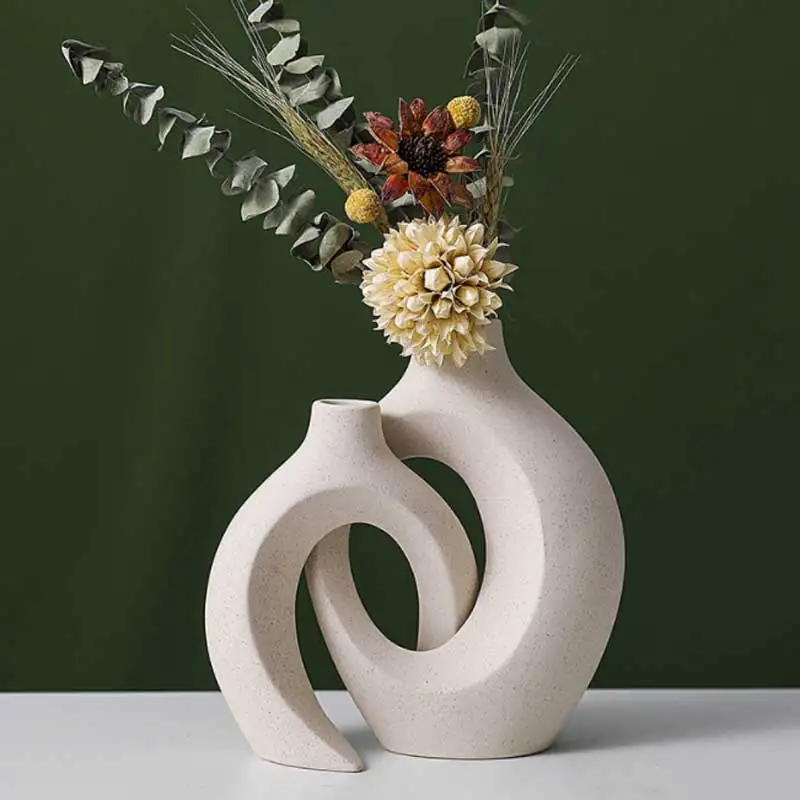 European Ceramic Vase Set Creative White Simple Home Decoration Living Room Entryway TV Cabinet Decoration European Ceramic Vase Set Creative White Simple Home Decoration Living Room Entryway TV Cabinet Decoration