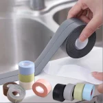 1pc Bathroom Waterproof Wall Stickers Sealing Tapes PVC Adhesive Sealing Strips Sink Edge Tape Kitchen Bathroom Accessories 3