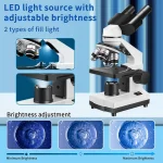 Binocular Microscope 40X-2500X | HD Laboratory Microscope Kit for Scientific Research, School Education & Home Use 3