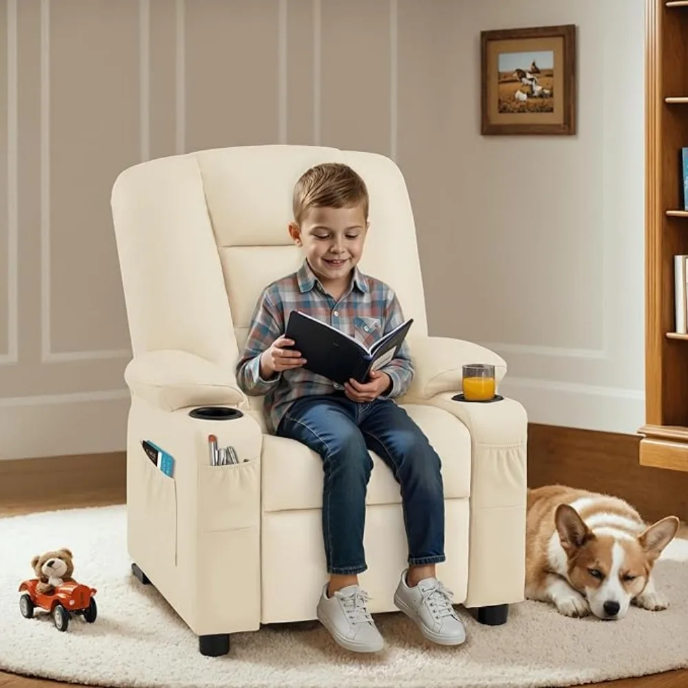 Big Kids Recliner Child Reclining Chair Toddler Recliner Sofa with Cup Holders Customized Furniture for Kids Big Kids Recliner Child Reclining Chair Toddler Recliner Sofa with Cup Holders Customized Furniture for Kids