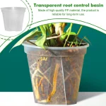 Thickened New Transparent Green Mountain Pot Root Control Pot Rose Green Rose Plastic Flower Pot Gallon Round 2