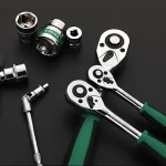 Drive Socket Set 1/4"-3/8"-1/2",CR-V Metric and Imperial Sockets with Quick-Release Ratchet Wrench,pro model 72 teeth,  Sockets 2