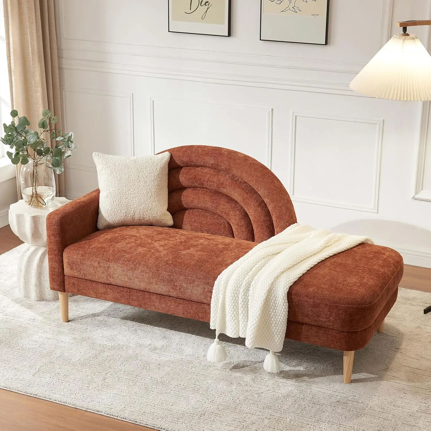 31.5" Chaise Lounge Chair Indoor with Right Armrest, Upholstered Furniture Linen Sofa Bed, Modern Sleeper Couch,, Customized 31.5" Chaise Lounge Chair Indoor with Right Armrest, Upholstered Furniture Linen Sofa Bed, Modern Sleeper Couch,, Customized