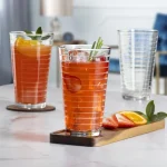 8-Piece Set High-Quality Drinking Glasses Elegant Drinkware Stackable Durable Dishwasher Safe Glasses Home Bar Kitchen Party 2