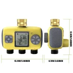 Insoma 3-Outlet Automatic Water Timer Garden Irrigation Watering System Independent Control Sprinkler Programmer Tools 3