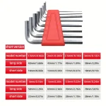 8pcs Allen Wrench Metric Wrench Inch Wrench L Wrench Size Allen Key Short Arm Tool Set Easy To Carry In The Pocket 2025 3