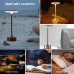 New Chinese table lamp bedroom USB camping atmosphere light indoor bedside LED creativity Gift night light Wireless Touch Lamp 5
