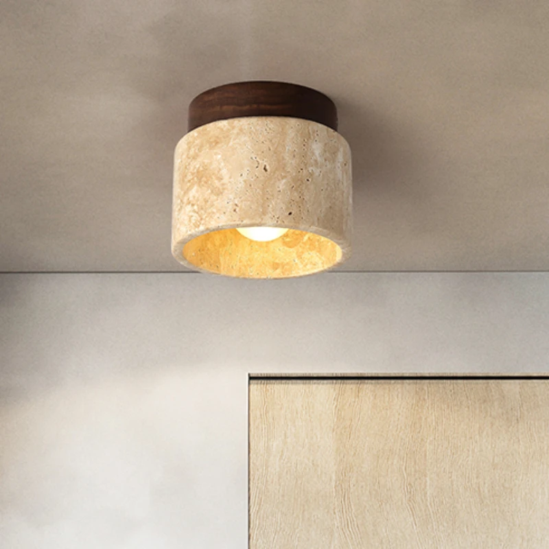 Led Ceiling Lamp Surface Mounted Downlight Japanese Style Stone Wood Light Round 110V220V For Living Room Corridor Porch Balcony Led Ceiling Lamp Surface Mounted Downlight Japanese Style Stone Wood Light Round 110V220V For Living Room Corridor Porch Balcony