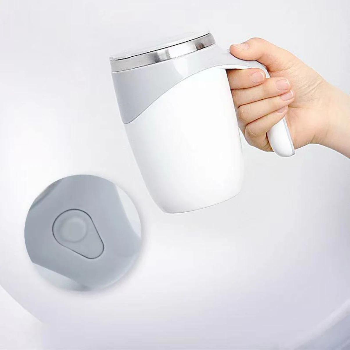 Lazy Coffee Stirring Cup Auto Stirring Cup Magnetic Rotating Electric Milk Cup Mark Cup 304 Stainless Steel Lazy Coffee Stirring Cup Auto Stirring Cup Magnetic Rotating Electric Milk Cup Mark Cup 304 Stainless Steel