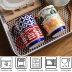 300ml Japanese Flower Coffee Mug Set Retro Ceramic Milk Oats Mug Office Water Handgrip Cup Kitchen Party Drinkware Set 4