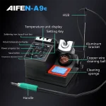 AIFEN A9E Soldering Station Compatible Original Soldering Iron Tip 210/245/115 Handle Control Temperature Welding Rework Station 6