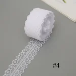 10Meters/Roll 3-4.5cm White Lace Ribbon Home Handmade Crafts Material Hollow Out Floral Lace Tape DIY Apparel Sewing & Fabric 6