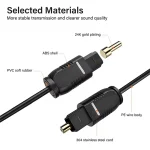 Digital Optical Audio Cable Toslink SPDIF Coaxial Cable 1m 2m 3m 5m 10m for Amplifiers Blu-ray Xbox 360 PS4 Soundbar Fiber Cable 4