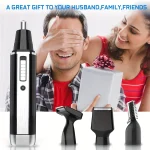 4 in 1 All Purpose Beauty Set Painless Trimming of Nose Hair Beard Eyebrow Trimming and Shaver in One to Create a Delicate Face 3