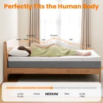 Queen Size Mattress, Memory Foam Mattress，Medium Firm  with Bamboo Cool & Washable Cover - CertiPUR-US Certified for Support 6
