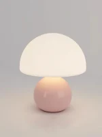 A pink/orange/red/white/beige USB socket decorative table lamp for room light decorative lamp, night light, desk light. 2