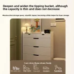 Tipping bucket shoe cabinet, outer entry shoe rack, balcony, entrance cabinet, living room large-capacity storage cabinet 3